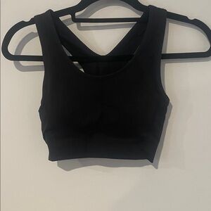 All in Motion Black Athletic Sport Crop Top Sz M